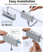 ORICO USB Hub 3.0, Clamp USB Hub - Image 7