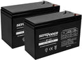 SEFEPODER 12 Volt 7ah Rechargeable Sealed Lead Acid Battery 2 Pack by SEFEPODER