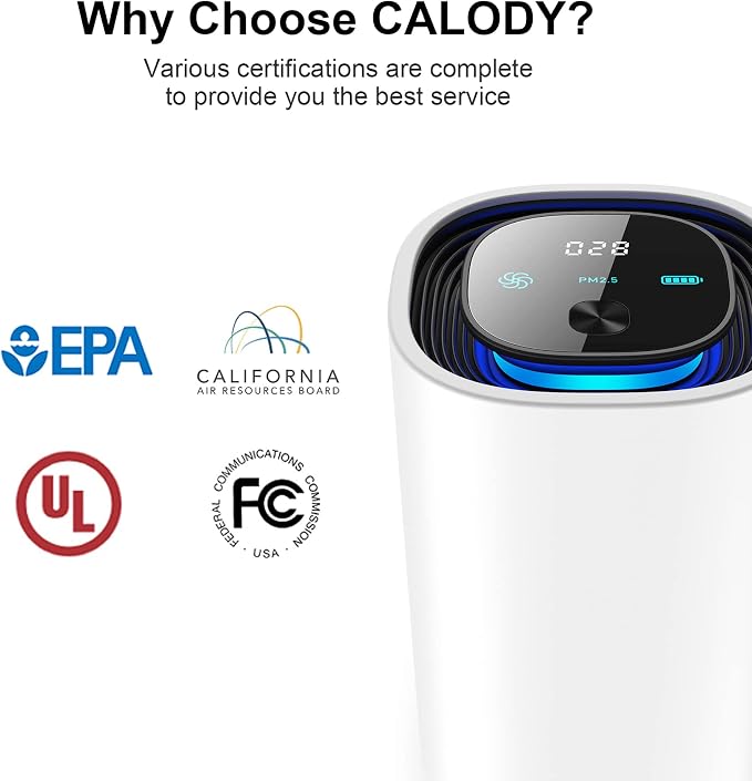Calody Air Purifiers for Bedroom Home, Car air purifier Ionizer, 15 Million - Image 9