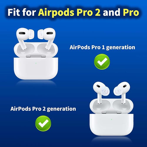 4 Pair Compatible with AirPods Pro 2nd/1st Generation Replacement Ear Tips - Image 2