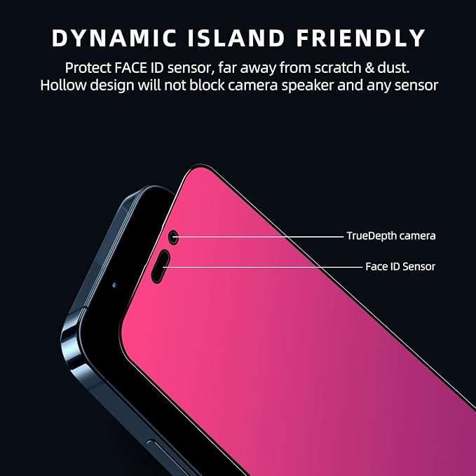 EGKimBa for iPhone 16 Privacy Screen Protector, Gradient Color, Bubble Free - Image 6