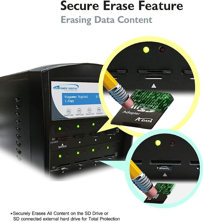 Vinpower Digital SDShark Standalone 55 Target SD & MicroSD Memory Card Readers - Image 6