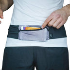 3 Pocket Adjustable Running Belt Waist Pack, Fanny Pack by Sprigs