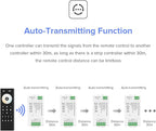BTF-LIGHTING RF 2.4GHz Wireless Remote RC02RFB &4PCS C02RF Tuya Controller Kit - Image 6