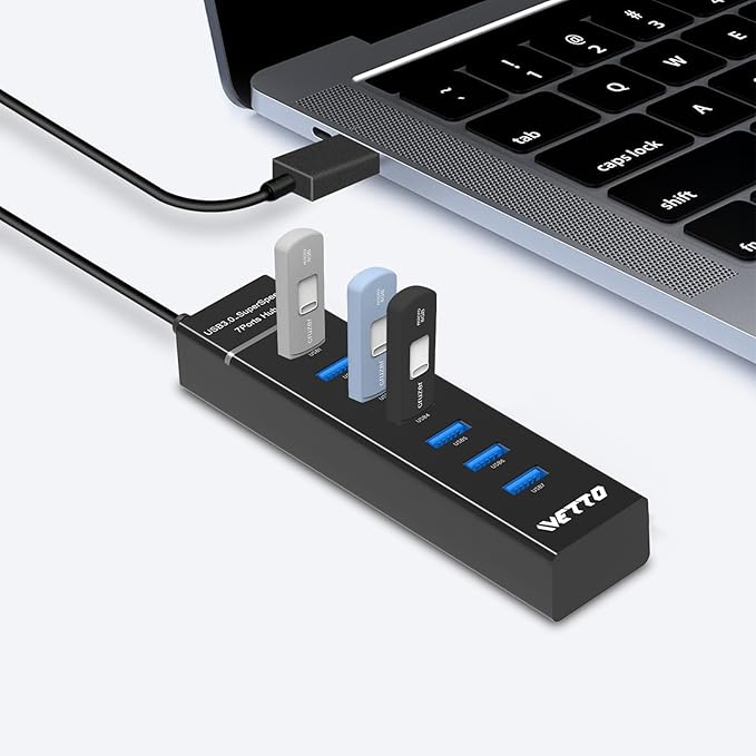 7-Port USB 3.0 Hub, IVETTO Data USB Hub Splitter - Image 7