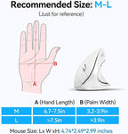 TECKNET Ergonomic Mouse, Wireless Bluetooth Vertical Mouse, 4800 DPI Optical - Image 4