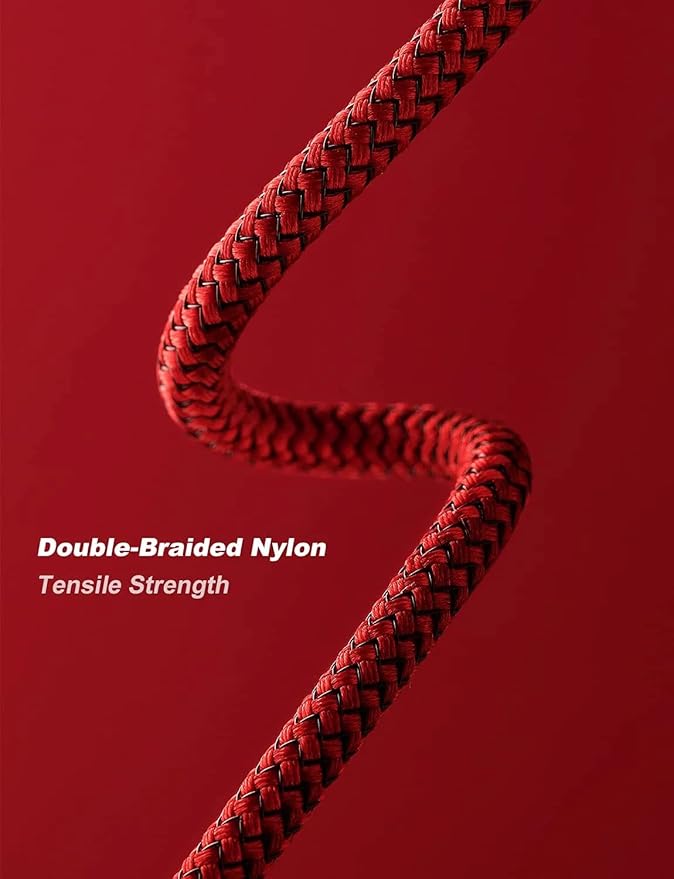 USB to Lightning Cable 6FT, Heavy Duty iPhone Cables Braided Fast iPhone - Image 6