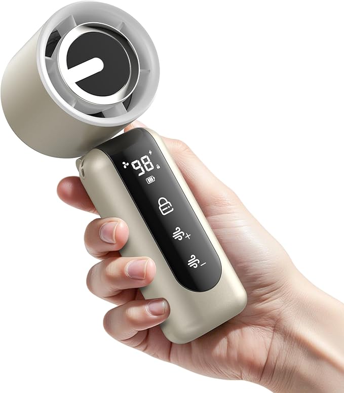Portable Handheld Mini Fan, Speed Adjustable Turbo Personal Fan, 4000mAh by Unknown