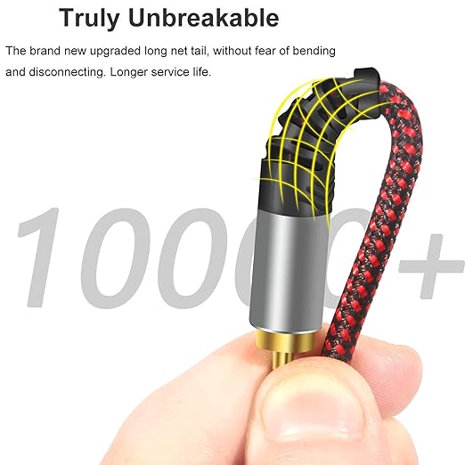 RCA Cable 12Ft, 2Rca Male to 2-RCA Male Audio Stereo Subwoofer Cable - Image 3