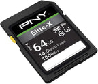 PNY 64GB Elite-X Class 10 U3 V30 SDXC Flash Memory Card - Image 2