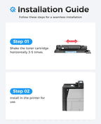 828A Toner Cartridge CF358A CF359A CF364A CF365A Image-Drum 4 Pack Compatible - Image 4