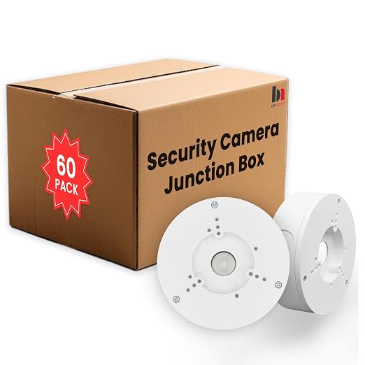 60 Pack PFA130-E Security Camera Junction Box-Premium ABS Security Camera Mount by BestMounts