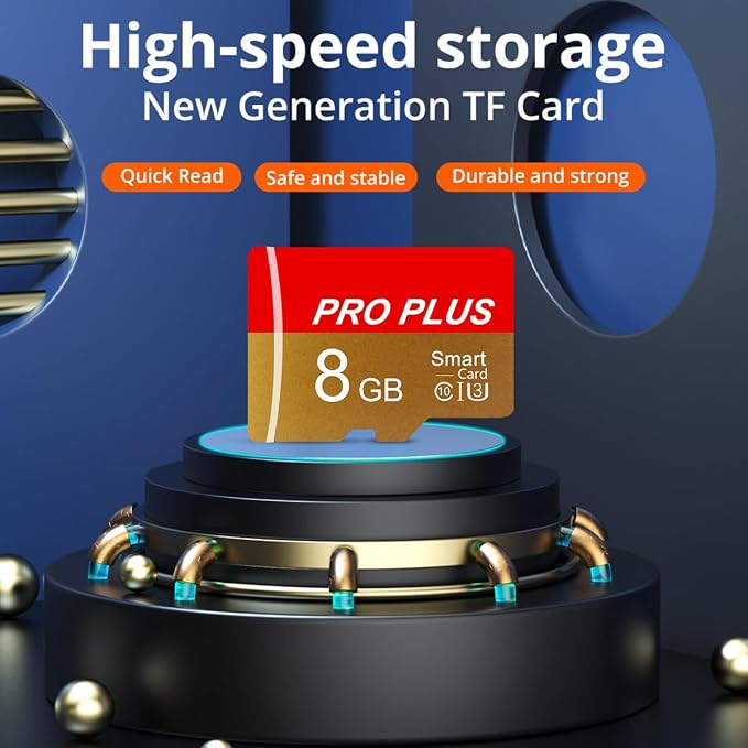 2 Pack TF Card 8GB with Adapter, High Speed Memory Card, UHS-I C10 A1 Memory TF - Image 4