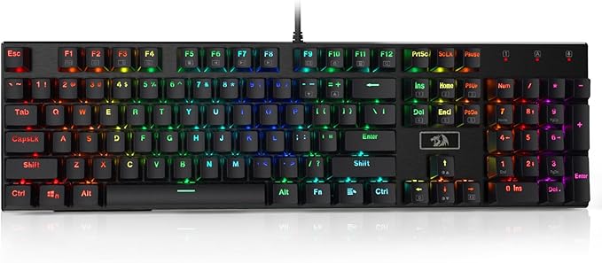 Redragon K556 RGB LED Backlit Wired Mechanical Gaming Keyboard, 104 Keys - Image 9