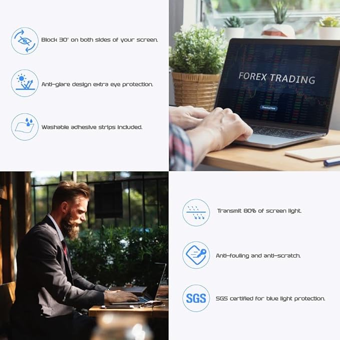 Computer Privacy Screen Filter for Widescreen Monitor - Image 2