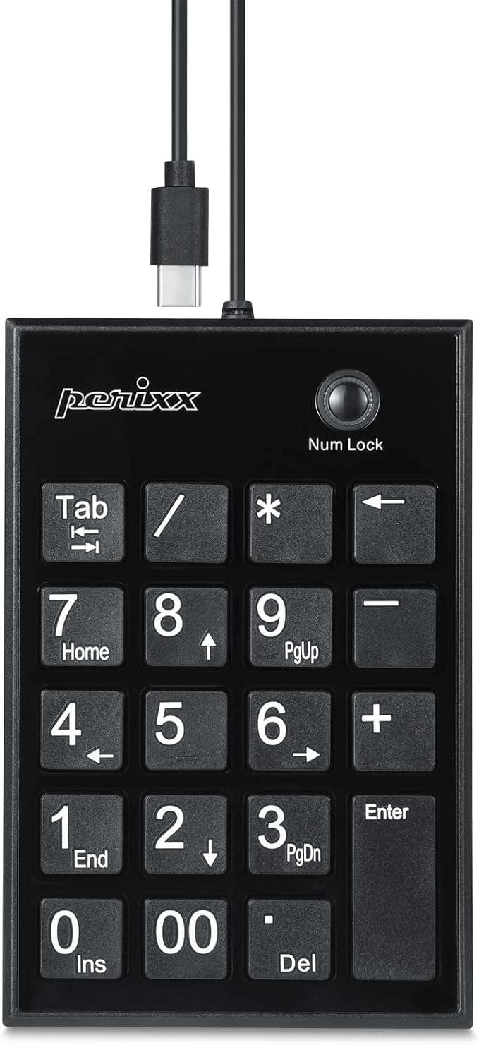 Perixx PERIPAD-202C Wired USB-C Slim Numeric Keypad by PerixxComputerGmbH