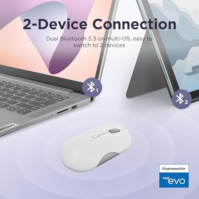 Lenovo 350 Wireless Bluetooth Mouse, Silent Click, 3 Level DPI, 36 Month - Image 2