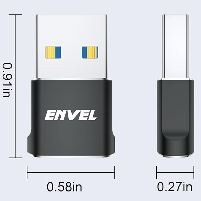 ENVEL USB to USB C Adapter, USB3 5Gbps High Speed Data Transfer, OTG Converter - Image 8