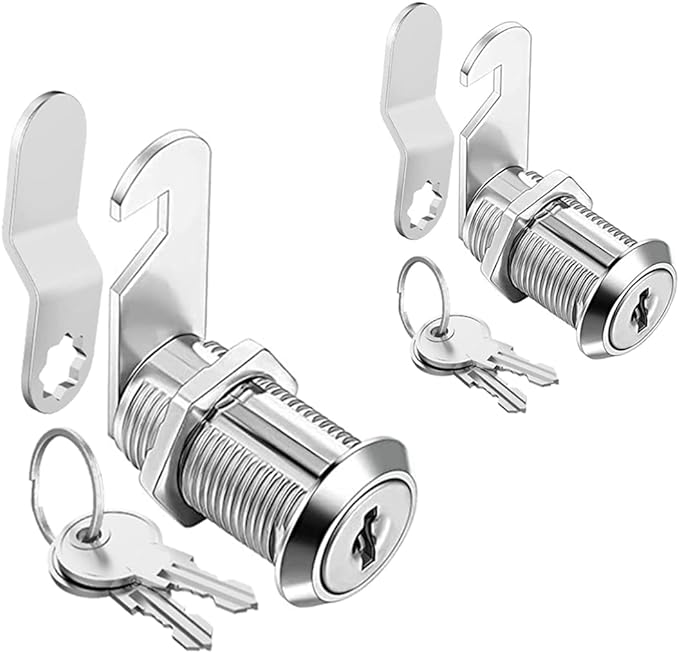 Cabinet Cam Locks Keyed Alike, 1-1/8'' Fits on 7/8'' Max Door Thickness by Sartatue