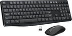 Wireless Keyboard and Mouse Combo, Lovaky 2.4G Full-Sized Ergonomic Keyboard by LovakyOfficeExpert