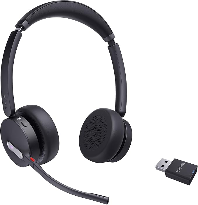 Yealink WH64 Hybrid with DECT Dongle, 492ft Range, 32 Talk Time Bluetooth by RedefineYourWorkplace