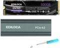 500GB M2 NVME SSD with Heatsink by EDILOCA