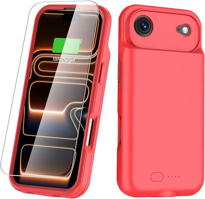 GIN FOXI Battery Case for iPhone 17 AIR, Charging Case Charger 8500mAh by GINFOXI