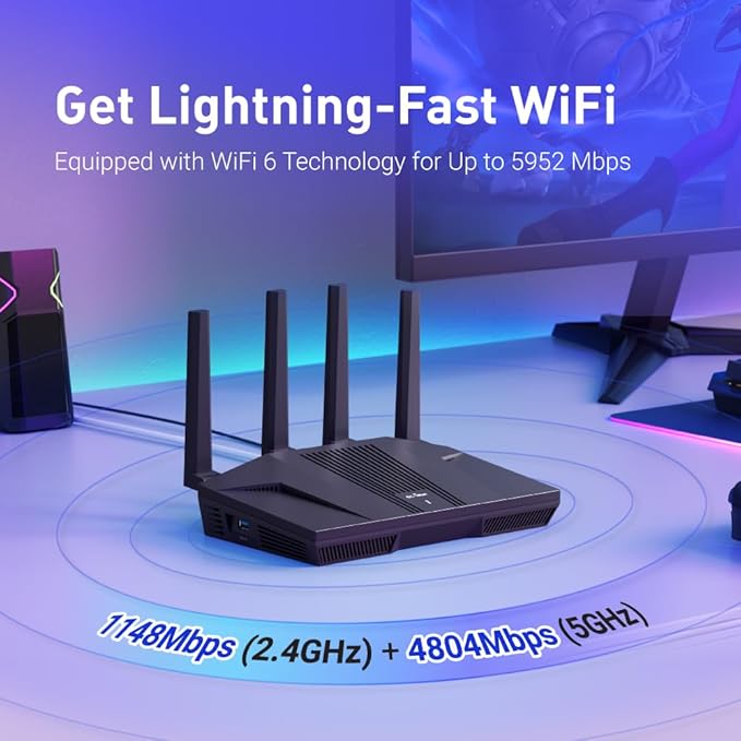 GL.iNet GL-MT6000 WiFi 6 Router - Image 3
