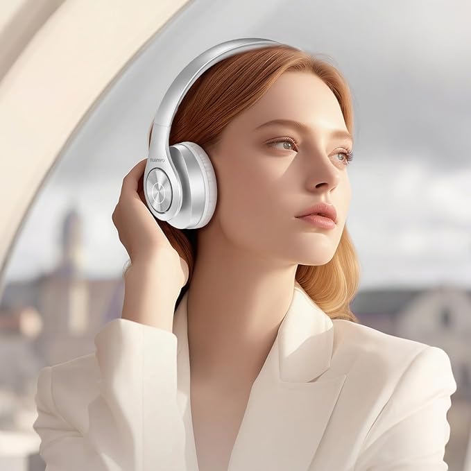 TUINYO Bluetooth Headphones Wireless, Over Ear Stereo Wireless Headset 40H - Image 3