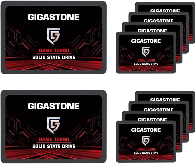 GIGASTONE SATA SSD 128GB 2.5 inch SSD 520MB/s Upgrade Laptop PC Memory and by Gigastone
