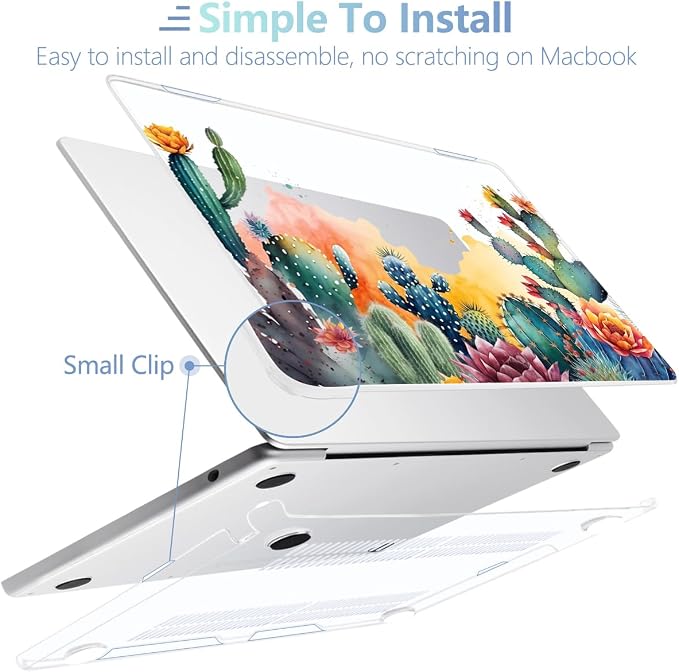 MEEgoodo Case for MacBook Air M4/M3/M2 13.6 inch 2025 2024 2022, Fit Model - Image 5