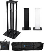 Rockville RTP82B 8 ft Adjustable Black Totem Moving Head Light Stand, Dual by Rockville