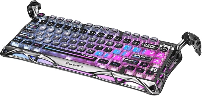GravaStar Mercury K1 Pro Wireless Mechanical Gaming Keyboard, 75% Layout RGB by GravaStar