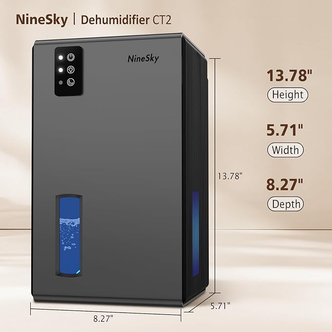 NineSky Dehumidifiers for Home, 95 OZ Water Tank, Dehumidifiers for Bathroom - Image 7