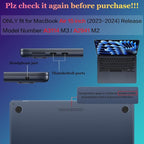Teryeefi Compatible with MacBook Air 15 inch Case 2023 2024 A3114 A2941 with M3 - Image 2