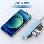 USB C Hub Multiport Adapter, 7 in 1 Portable Dongle - Image 4