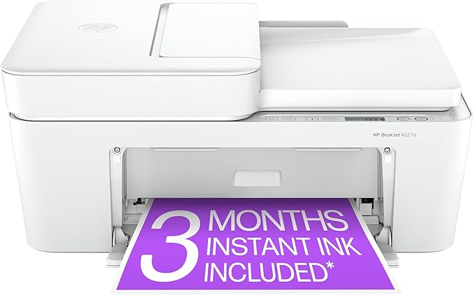 HP DeskJet 4227e Wireless All-in-One Color Inkjet Printer, Best-for-Home by HP