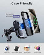 KPON Wireless Charger for Car, Car Phone Holder Charger Mount Qi Certified Auto - Image 5