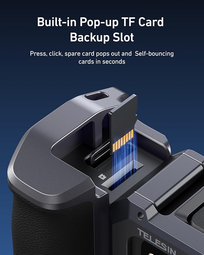 TELESIN Street Grip Kit For Hero 9-13 | Without Metal Rabbit Cage | Camera Grip - Image 4