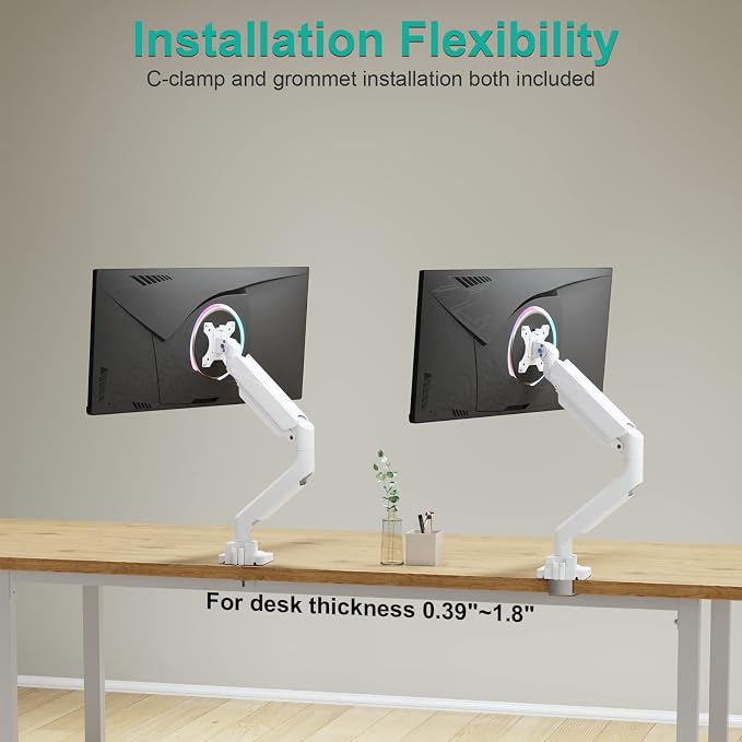WALI Ultrawide Monitor Arm for 13 to 49 Inch Heavy Duty Curved Screens - Image 9