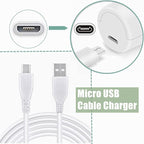 5ft White Micro USB Pc Data/Charging Cable Cord Replacement - Image 3