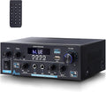 AK55 Bluetooth 5.0 Amplifier Home Audio, 2.0 Channel Max 450W Power Stereo by WOOPKER