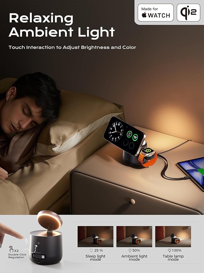 MFI Certified by Apple, 4 in 1 Magsafe Wireless Charging Station, Qi2 15W - Image 7