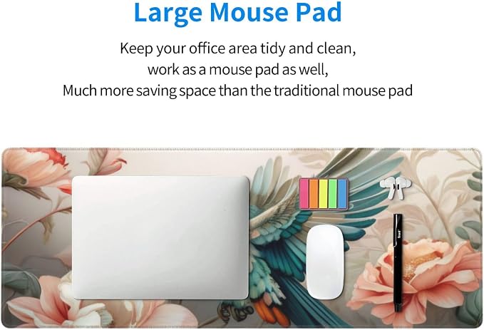 Gaming Mouse Pad, Large Non-Slip Rubber Base Mousepad, Keyboard Mouse Mat - Image 8