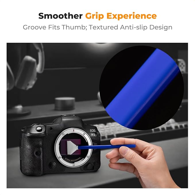 K&F CONCEPT 24mm Full Frame Sensor Cleaning Swab*10 + 20ml Sensor Cleaner - Image 4