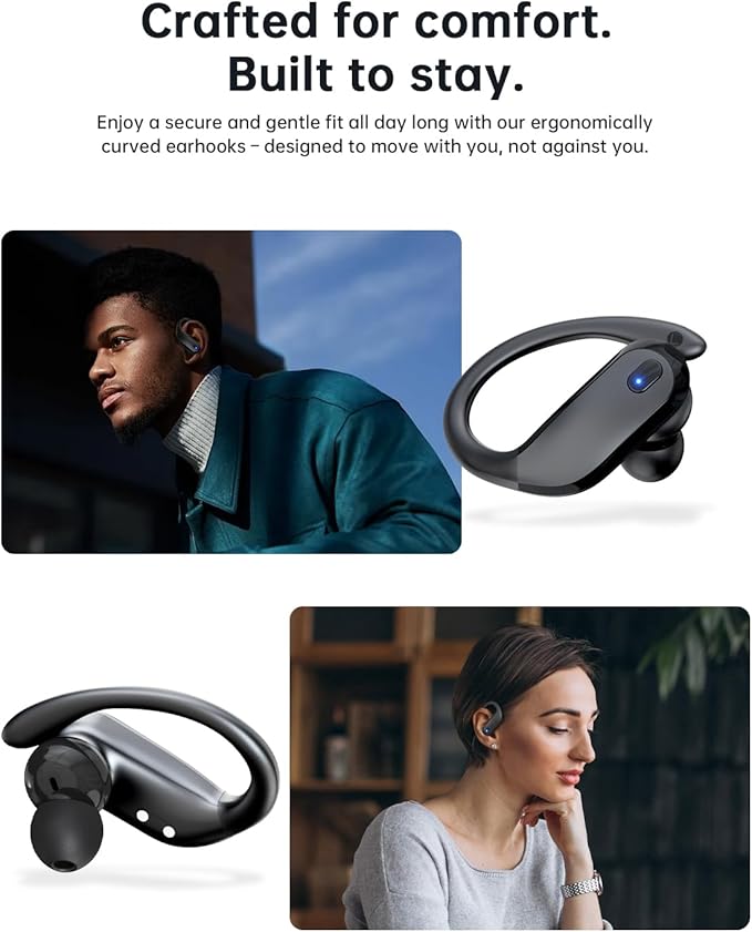 KTGEE Bluetooth Headphones 5.4 Sports Wireless Earbuds - Image 7