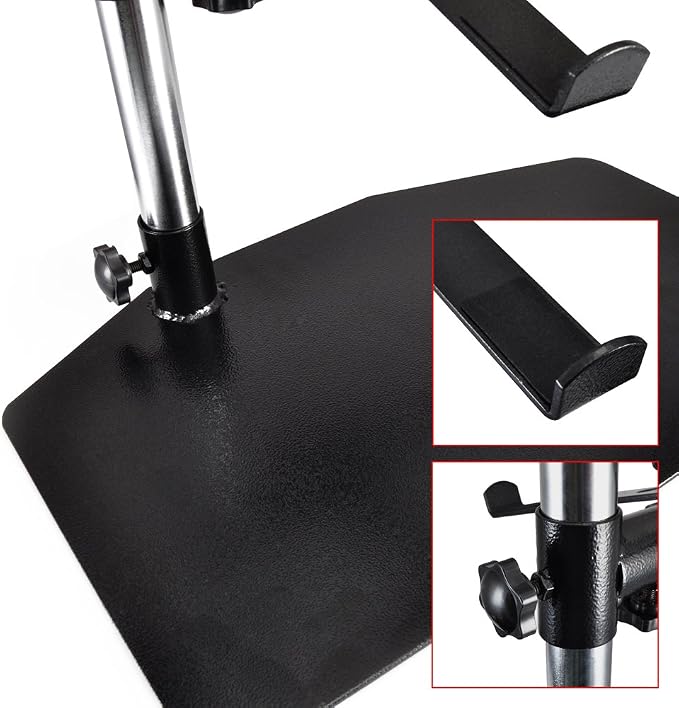 Pyle Portable Dual Laptop Stand – Standing Table Holder - Image 3