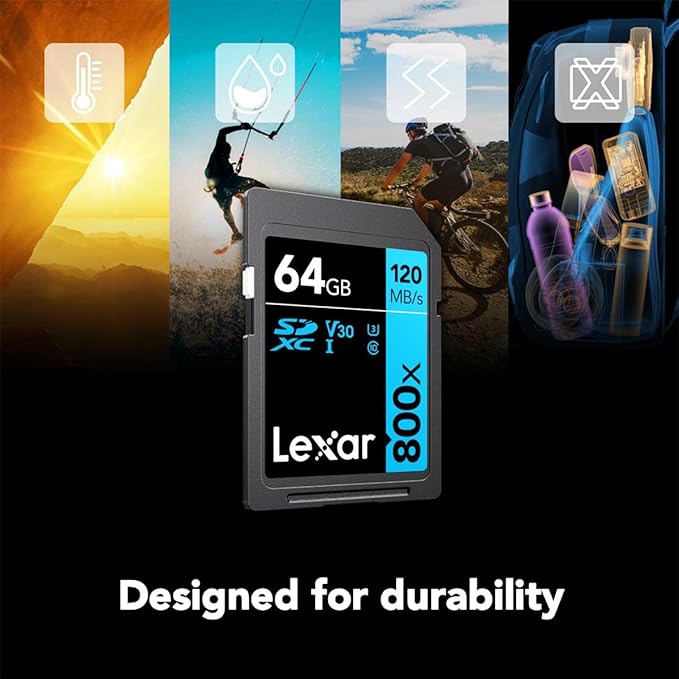 Lexar High-Performance 800x 64GB SDXC UHS-I Memory Cards, Full-HD & 4K Video - Image 7
