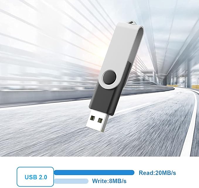 KOOTION 5 X 16GB USB Flash Drive 2.0 Thumb Drive 16 gb Memory Stick Swivel - Image 8