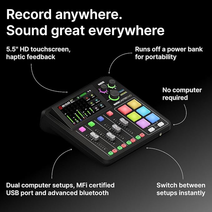 RØDE RØDECaster Duo Compact All-in-One Audio Production Solution - Image 9